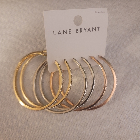 NEW Nickel-Free Hoop Earrings (3-pair) - Picture 2 of 2